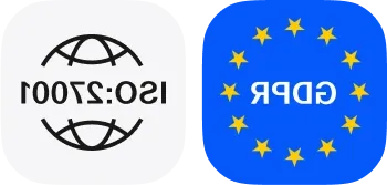 GDPR, ISO:27001, and G2 badges icons.